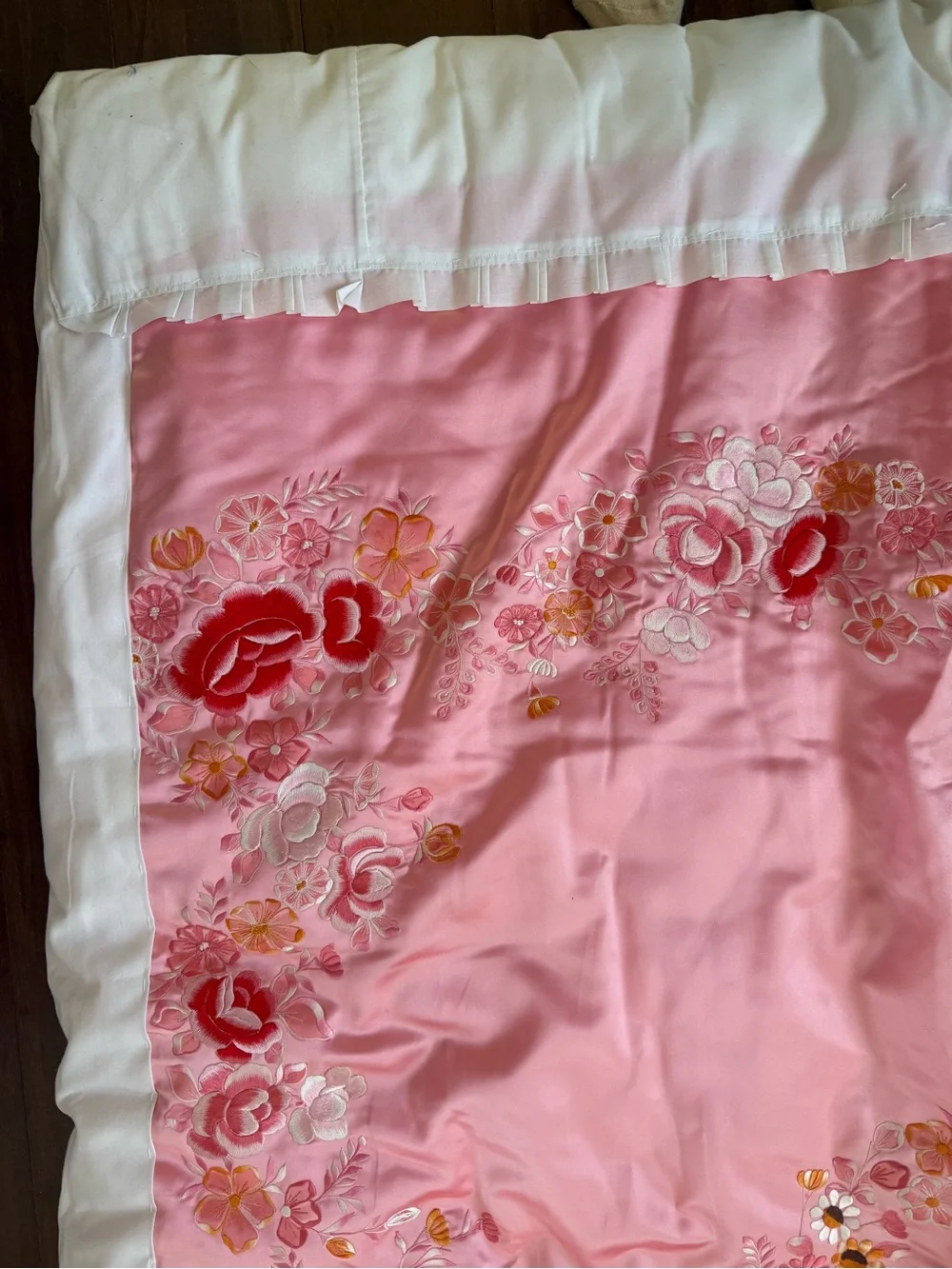 Vintage Japanese Silk-Satin Comforter japanese elegant